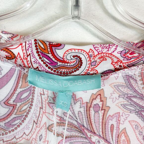 Melissa Odabash NWT Gabby Floral Tie Waist Kaftan Cover Up Pink Size XS - Picture 8 of 8